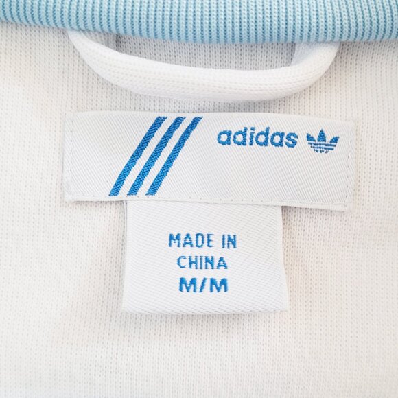 Adidas Argentina Buenos Aires Soccer White and Blue Firebird Tracksuit - Size M - Picture 3 of 9